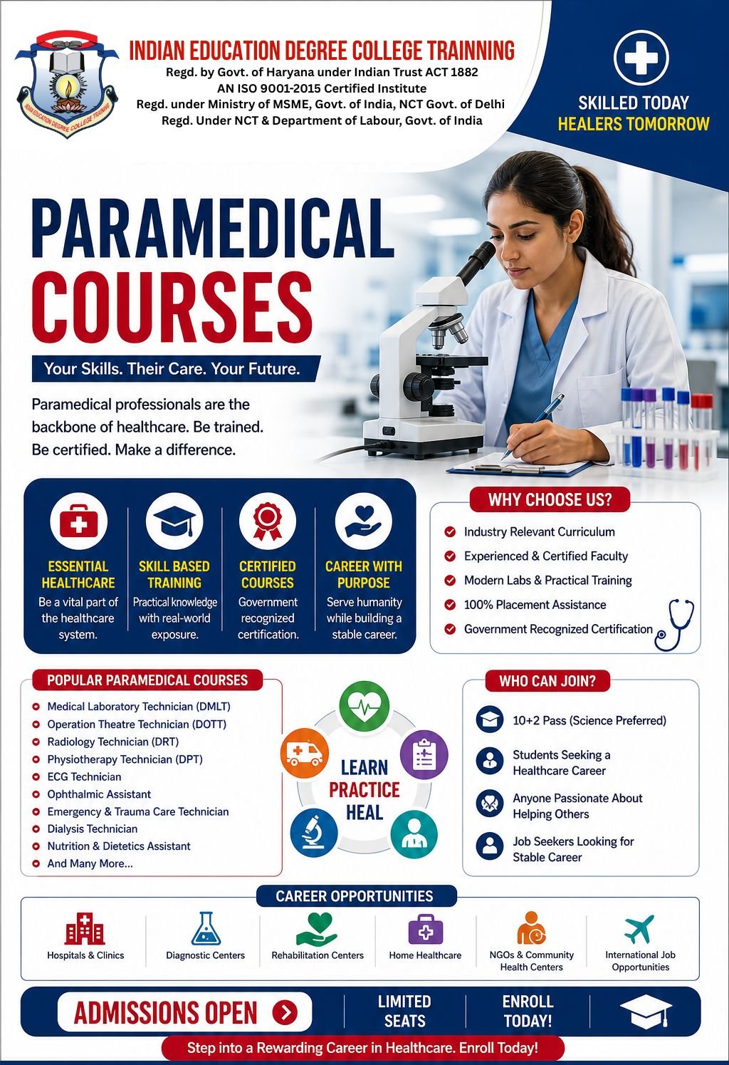 1 Year - Paramedical Courses