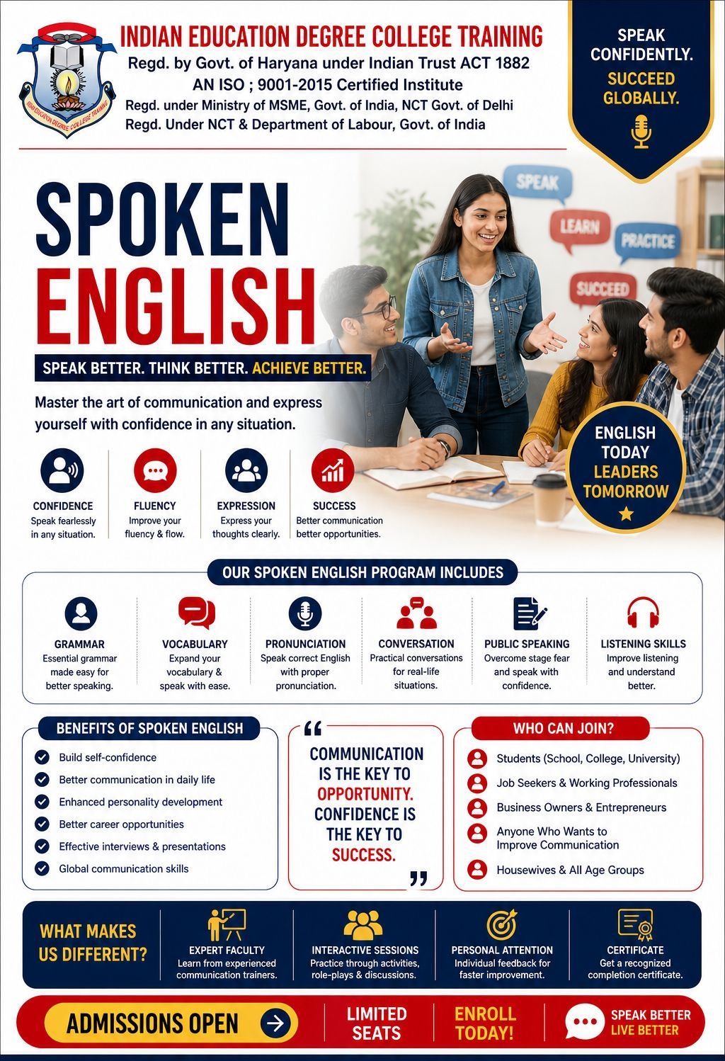 1 Year - Spoken English